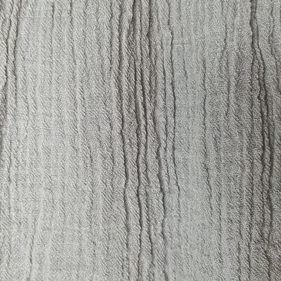 VALMAX ITALY Drop Waist Party Dress Silver Trim Crinkle Cotton Girls' 12Y Formal - Picture 8 of 15